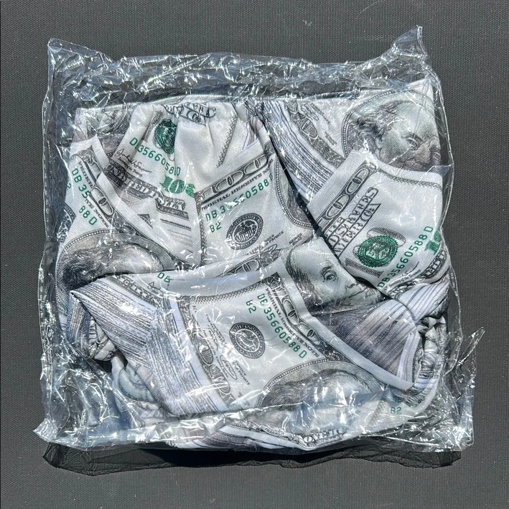 New $100 Hundred Dollar Print Washable Reusable Cloth Diaper Baby